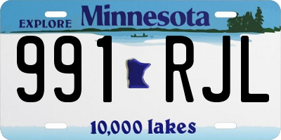 MN license plate 991RJL