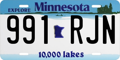 MN license plate 991RJN