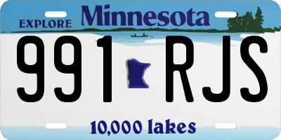 MN license plate 991RJS