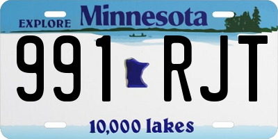 MN license plate 991RJT