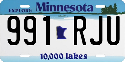 MN license plate 991RJU