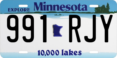 MN license plate 991RJY