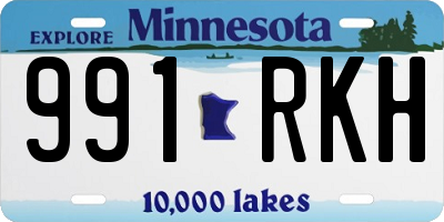 MN license plate 991RKH