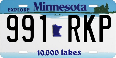 MN license plate 991RKP