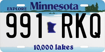 MN license plate 991RKQ
