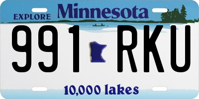 MN license plate 991RKU