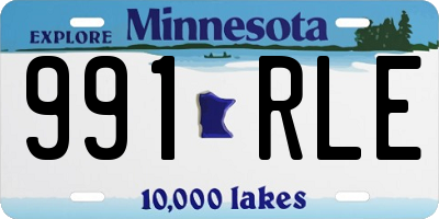 MN license plate 991RLE