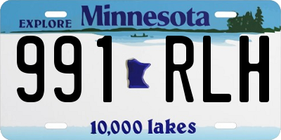 MN license plate 991RLH