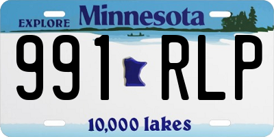 MN license plate 991RLP