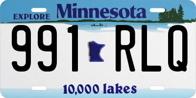 MN license plate 991RLQ