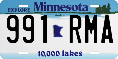 MN license plate 991RMA
