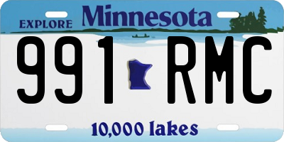 MN license plate 991RMC