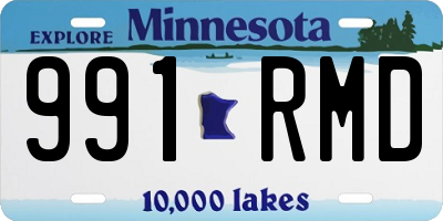 MN license plate 991RMD