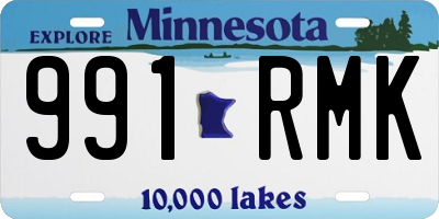 MN license plate 991RMK