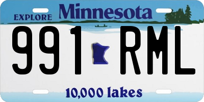 MN license plate 991RML