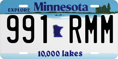 MN license plate 991RMM
