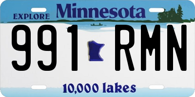 MN license plate 991RMN
