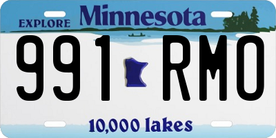 MN license plate 991RMO