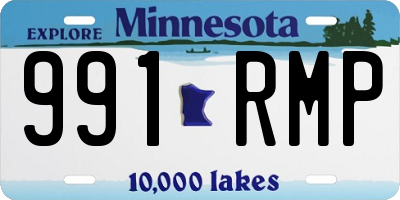 MN license plate 991RMP