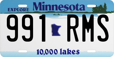 MN license plate 991RMS