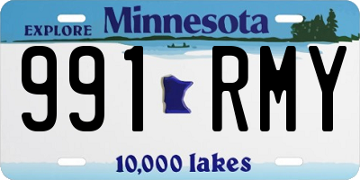 MN license plate 991RMY