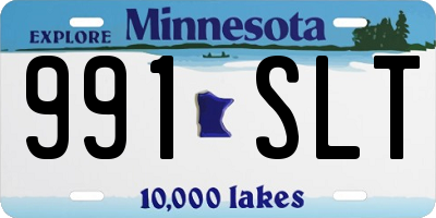 MN license plate 991SLT