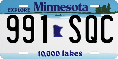 MN license plate 991SQC