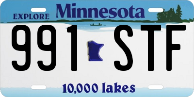 MN license plate 991STF
