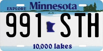 MN license plate 991STH
