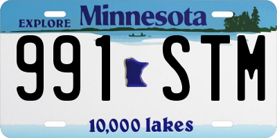 MN license plate 991STM