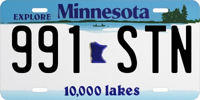 MN license plate 991STN