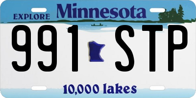 MN license plate 991STP