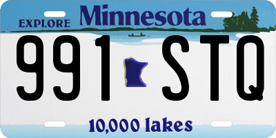 MN license plate 991STQ