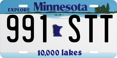 MN license plate 991STT