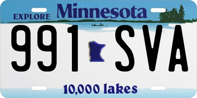 MN license plate 991SVA