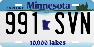 MN license plate 991SVN
