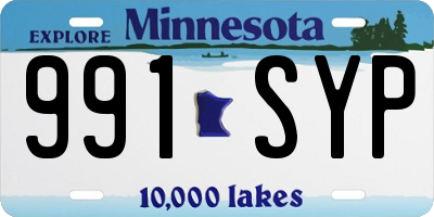 MN license plate 991SYP