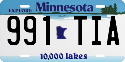 MN license plate 991TIA