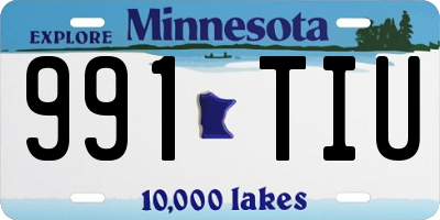 MN license plate 991TIU