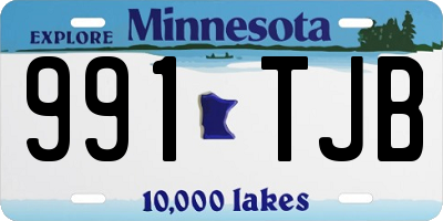 MN license plate 991TJB