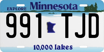 MN license plate 991TJD