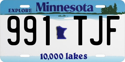 MN license plate 991TJF