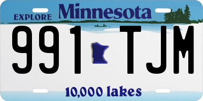 MN license plate 991TJM