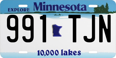 MN license plate 991TJN