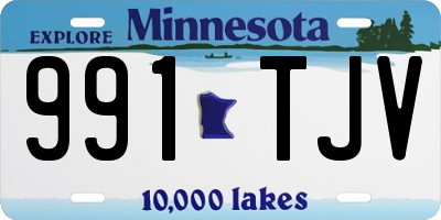 MN license plate 991TJV