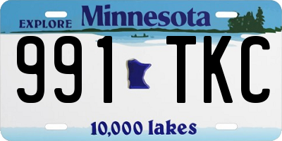 MN license plate 991TKC