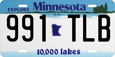 MN license plate 991TLB