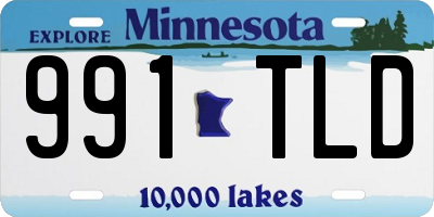 MN license plate 991TLD