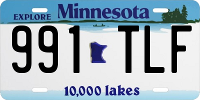 MN license plate 991TLF