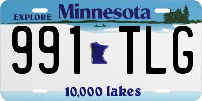 MN license plate 991TLG